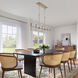 Chastine 5 Light 36 inch Modern Gold Chandelier Ceiling Light
